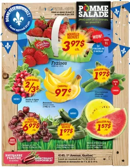 Pomme Salade catalogue in Quebec | Circulaire – en vigueur du: 18 AU 24 juin 2026 | 2026-06-18T00:00:00.000Z - 2026-06-24T00:00:00.000Z