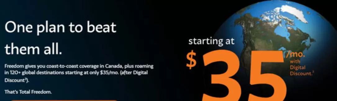 Freedom Mobile catalogue | One plan to beat them all. | 2026-06-22T00:00:00.000Z - 2026-07-06T00:00:00.000Z