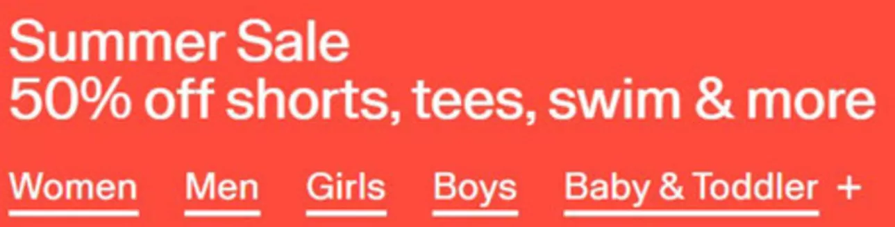 Gap catalogue | Summer sale | 2026-07-01T00:00:00.000Z - 2026-07-26T00:00:00.000Z