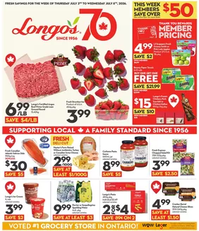 Longo's catalogue in Tavistock ON | Top deals and discounts | 2026-07-02T00:00:00.000Z - 2026-07-08T00:00:00.000Z