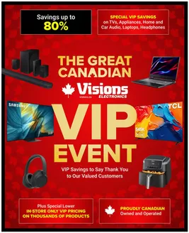 Visions Electronics catalogue in Sainte Rose du Lac | Flyer | 2026-07-03T00:00:00.000Z - 2026-07-09T00:00:00.000Z