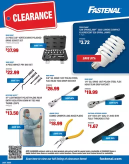 Fastenal catalogue | July Clearance Flyer | 2026-07-03T00:00:00.000Z - 2026-07-31T00:00:00.000Z