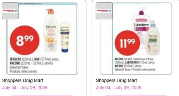 Aveeno catalogue | Current prices | 2026-07-06T00:00:00.000Z - 2026-07-09T00:00:00.000Z