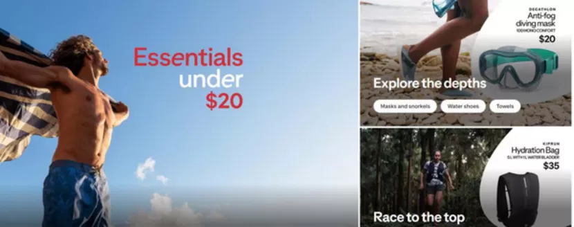Decathlon catalogue | Essentials under $20 | 2026-07-13T00:00:00.000Z - 2026-07-27T00:00:00.000Z