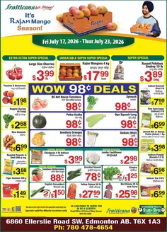 Fruiticana catalogue in Winnipeg | Top deals for all customers | 2026-07-17T00:00:00.000Z - 2026-07-23T00:00:00.000Z