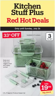 Kitchen Stuff Plus catalogue | Red hot deals | 2026-07-20T00:00:00.000Z - 2026-07-26T00:00:00.000Z