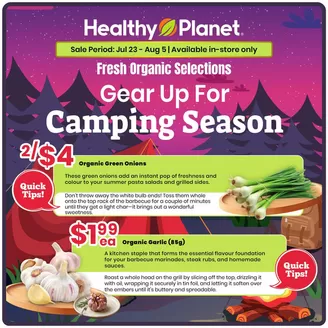 Healthy Planet catalogue | Gear Up For Camping Season | 2026-07-24T00:00:00.000Z - 2026-08-05T00:00:00.000Z