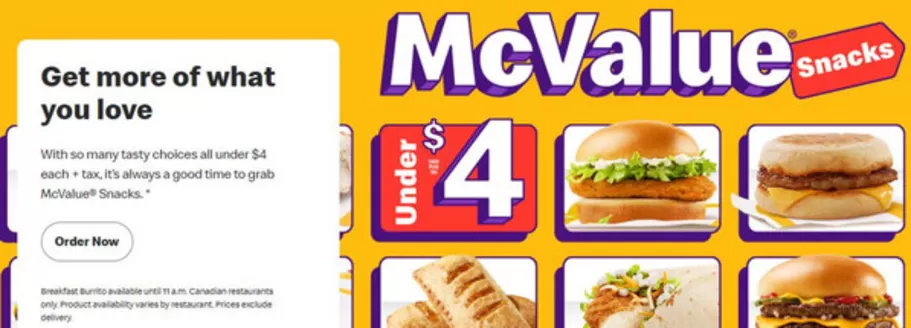McDonald's catalogue | Under 4 $ | 2026-07-28T00:00:00.000Z - 2026-08-11T00:00:00.000Z