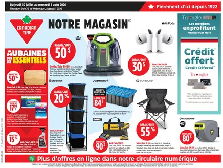 Canadian Tire catalogue in Burlington | Exclusive bargains | 2026-07-30T00:00:00.000Z - 2026-08-05T00:00:00.000Z