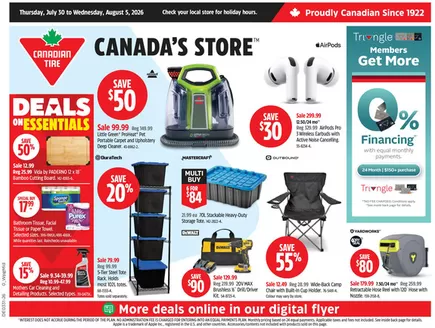 Canadian Tire catalogue in Oakville | Our best bargains | 2026-07-30T00:00:00.000Z - 2026-08-05T00:00:00.000Z