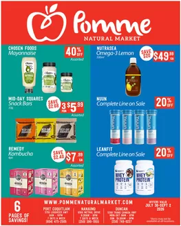 Pomme Natural Market catalogue in Parksville | Monthly flyer | 2026-07-30T00:00:00.000Z - 2026-09-02T00:00:00.000Z