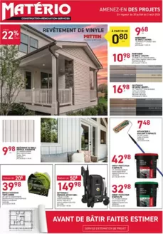 Matério catalogue | Amenez-en des projets | 2026-07-30T00:00:00.000Z - 2026-08-05T00:00:00.000Z