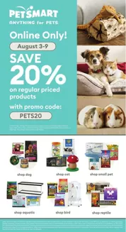 Petsmart catalogue in Courcelette | Petsmart Weekly ad | 2026-08-03T00:00:00.000Z - 2026-08-09T00:00:00.000Z
