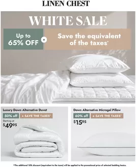 Linen Chest catalogue | White sale up to 65 % | 2026-08-03T00:00:00.000Z - 2026-08-09T00:00:00.000Z