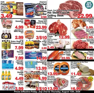Greco's Fresh Markets catalogue in Barrie | Greco's Fresh Market Flyer July 31 to August 13 | 2026-08-03T00:00:00.000Z - 2026-08-13T00:00:00.000Z