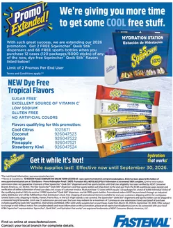 Fastenal catalogue | Get it while it 's hot ! | 2026-08-05T00:00:00.000Z - 2026-09-30T00:00:00.000Z