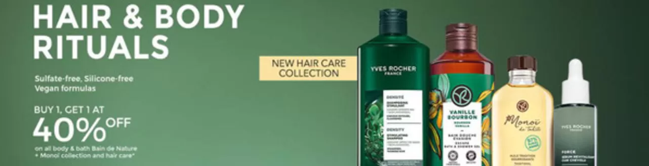 Yves Rocher catalogue | Buy 1, get 1 at 40% off | 2026-08-17T00:00:00.000Z - 2026-08-31T00:00:00.000Z