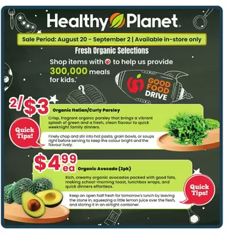 Healthy Planet catalogue | Sale Period: August 20 - September 2 | | 2026-08-20T00:00:00.000Z - 2026-09-02T00:00:00.000Z