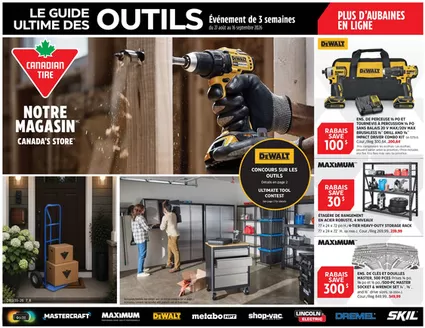 Canadian Tire catalogue in Lac-Delage | Top deals and discounts | 2026-08-27T00:00:00.000Z - 2026-09-16T00:00:00.000Z