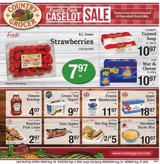 Country Grocer catalogue | New offers to discover | 2026-08-28T00:00:00.000Z - 2026-09-03T00:00:00.000Z