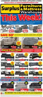 Surplus Furniture catalogue in St. Thomas | Save 30% | 2026-08-31T00:00:00.000Z - 2026-09-06T00:00:00.000Z