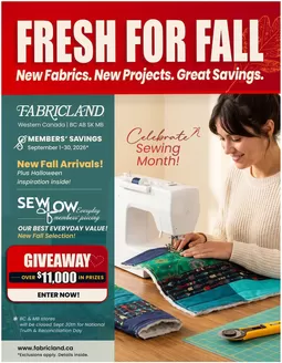 Fabricland catalogue in St. Thomas | West Flyer | 2026-09-01T00:00:00.000Z - 2026-09-30T00:00:00.000Z