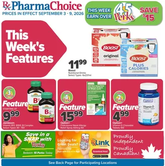 PharmaChoice catalogue | Exclusive bargains | 2026-09-03T00:00:00.000Z - 2026-09-09T00:00:00.000Z