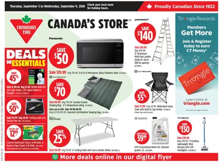Canadian Tire catalogue | Current special promotions | 2026-09-03T00:00:00.000Z - 2026-09-09T00:00:00.000Z