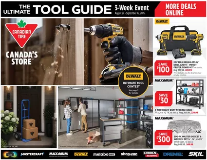 Canadian Tire catalogue in Saint John | Great discounts on selected products | 2026-08-27T00:00:00.000Z - 2026-09-16T00:00:00.000Z