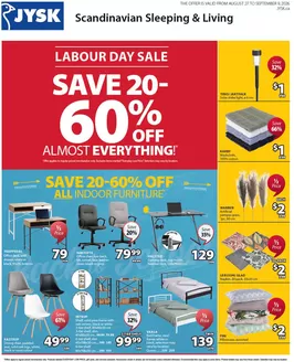 JYSK catalogue | Save 60 % off | 2026-09-03T00:00:00.000Z - 2026-09-09T00:00:00.000Z