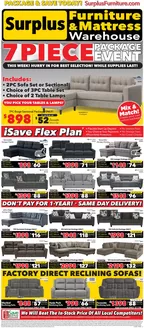 Surplus Furniture catalogue | This week! Hurry in for best selection! | 2026-09-09T00:00:00.000Z - 2026-09-27T00:00:00.000Z