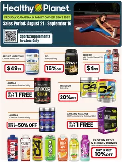 Healthy Planet catalogue in Weyburn | Sales 20 % off  | 2026-09-09T00:00:00.000Z - 2026-09-16T00:00:00.000Z