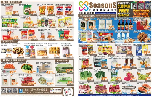Seasons foodmart catalogue | Seasons foodmart flyer | 2026-09-11T00:00:00.000Z - 2026-09-17T00:00:00.000Z