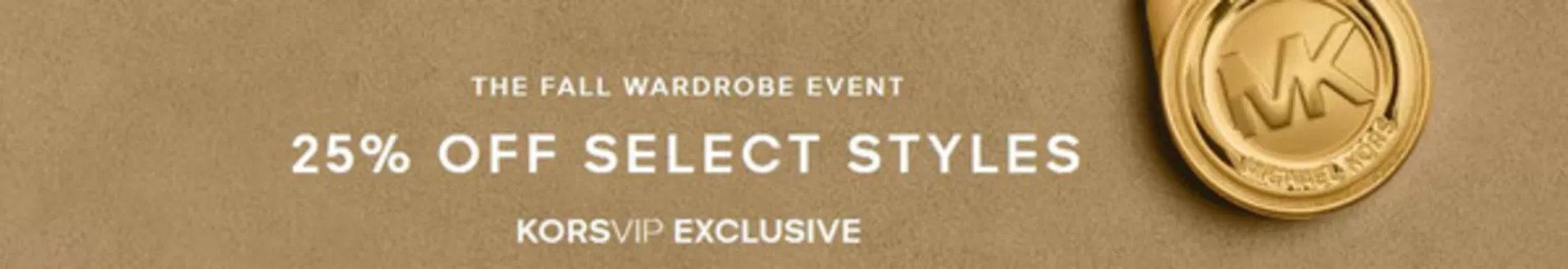 Michael Kors catalogue | 25 % off | 2026-09-16T00:00:00.000Z - 2026-10-04T00:00:00.000Z