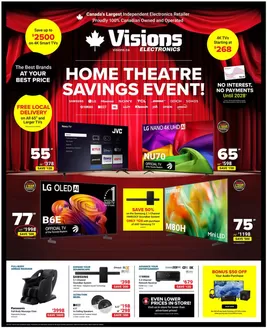 Visions Electronics catalogue | Home theatre savings event! | 2026-09-18T00:00:00.000Z - 2026-09-24T00:00:00.000Z