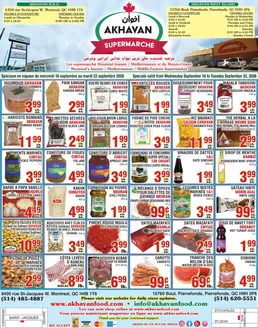 Akhavan catalogue | Spéciaux en vigueur du mercredi 16 septembre au mardi 22 septembre 2026 | 2026-09-18T00:00:00.000Z - 2026-09-22T00:00:00.000Z