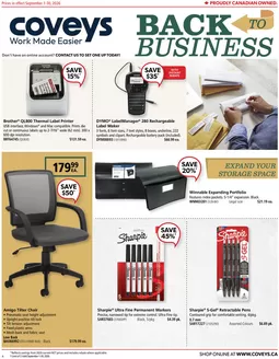 Covey Basics catalogue | Back to business  | 2026-09-23T00:00:00.000Z - 2026-09-30T00:00:00.000Z