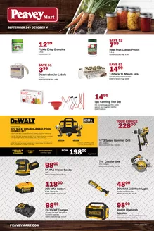 Peavey Mart catalogue | Current flyer September 24 to October 4 | 2026-09-23T00:00:00.000Z - 2026-10-04T00:00:00.000Z