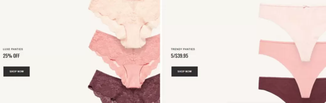 La Senza catalogue | 25 % off | 2026-09-23T00:00:00.000Z - 2026-10-11T00:00:00.000Z