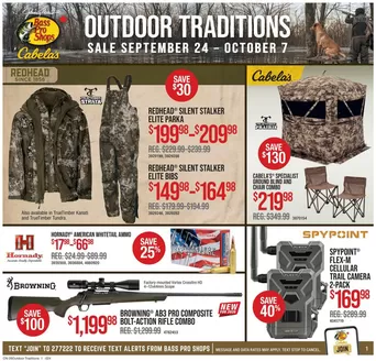 Bass Pro Shop catalogue | Outdoor traditions | 2026-09-25T00:00:00.000Z - 2026-10-07T00:00:00.000Z