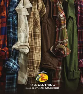 Bass Pro Shop catalogue | Fall clothing 2026 | 2026-09-25T00:00:00.000Z - 2026-11-30T00:00:00.000Z