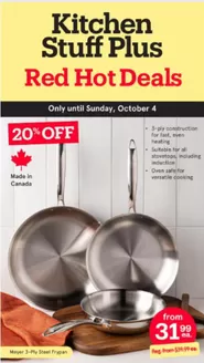 Kitchen Stuff Plus catalogue | Red hot deals | 2026-09-28T00:00:00.000Z - 2026-10-04T00:00:00.000Z
