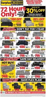 Surplus Furniture catalogue | Save up to 30 % off | 2026-09-29T00:00:00.000Z - 2026-10-04T00:00:00.000Z