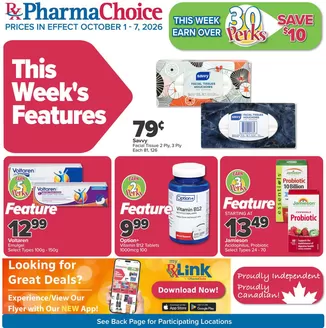 PharmaChoice catalogue in Dalmeny | PharmaChoice Weekly ad | 2026-10-01T00:00:00.000Z - 2026-10-07T00:00:00.000Z