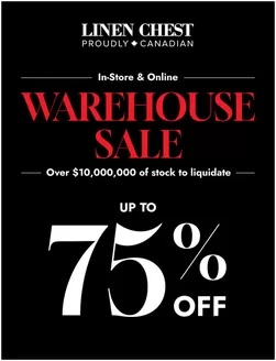 Linen Chest catalogue | Warehouse sale Up to 75 % off | 2026-10-01T00:00:00.000Z - 2026-10-04T00:00:00.000Z