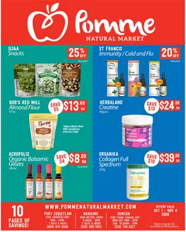 Pomme Natural Market catalogue in Englehart | Monthly flyer | 2026-10-01T00:00:00.000Z - 2026-10-31T00:00:00.000Z