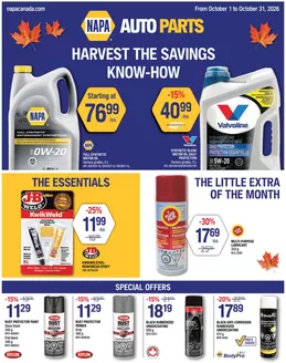 NAPA Auto Parts catalogue | Harvest the savings know-how | 2026-10-02T00:00:00.000Z - 2026-10-31T00:00:00.000Z