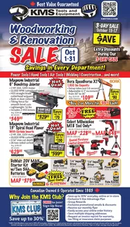 KMS Tools catalogue | KMS Tools October Woodworking And Renovation Sale | 2026-10-01T00:00:00.000Z - 2026-10-31T00:00:00.000Z