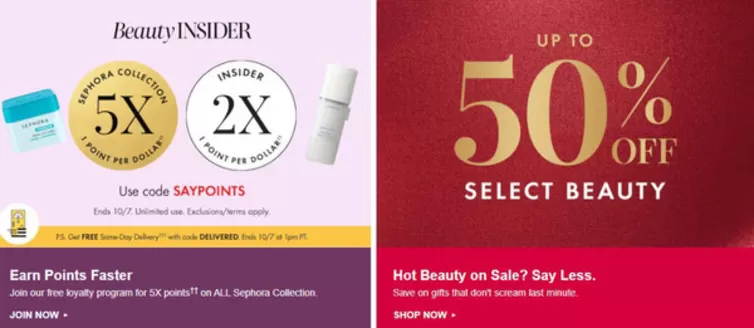 Sephora catalogue | Up to 50% off | 2026-10-05T00:00:00.000Z - 2026-10-25T00:00:00.000Z
