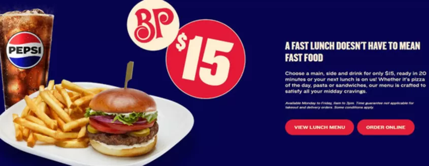 Boston Pizza catalogue | 15 $ | 2026-10-05T00:00:00.000Z - 2026-10-25T00:00:00.000Z